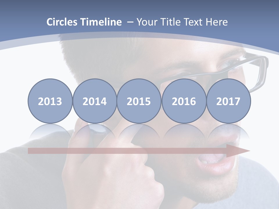 Head Casual Finger PowerPoint Template