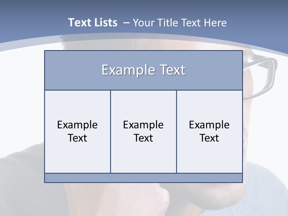 Head Casual Finger PowerPoint Template