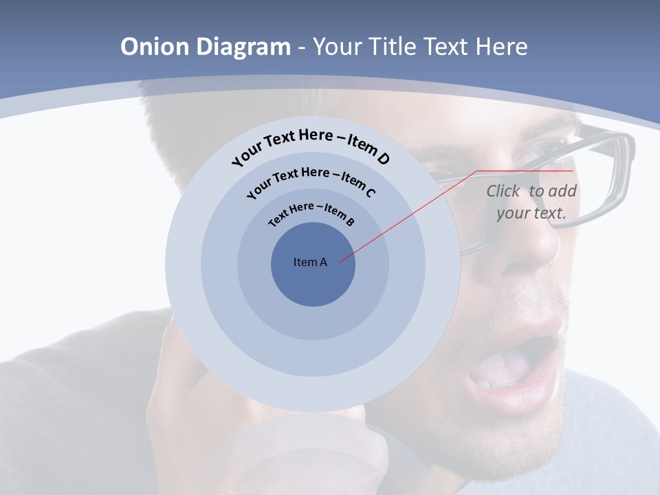 Head Casual Finger PowerPoint Template