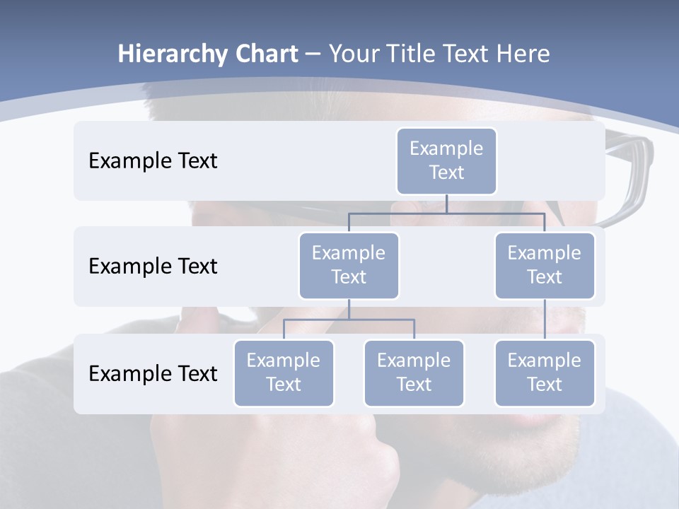 Head Casual Finger PowerPoint Template