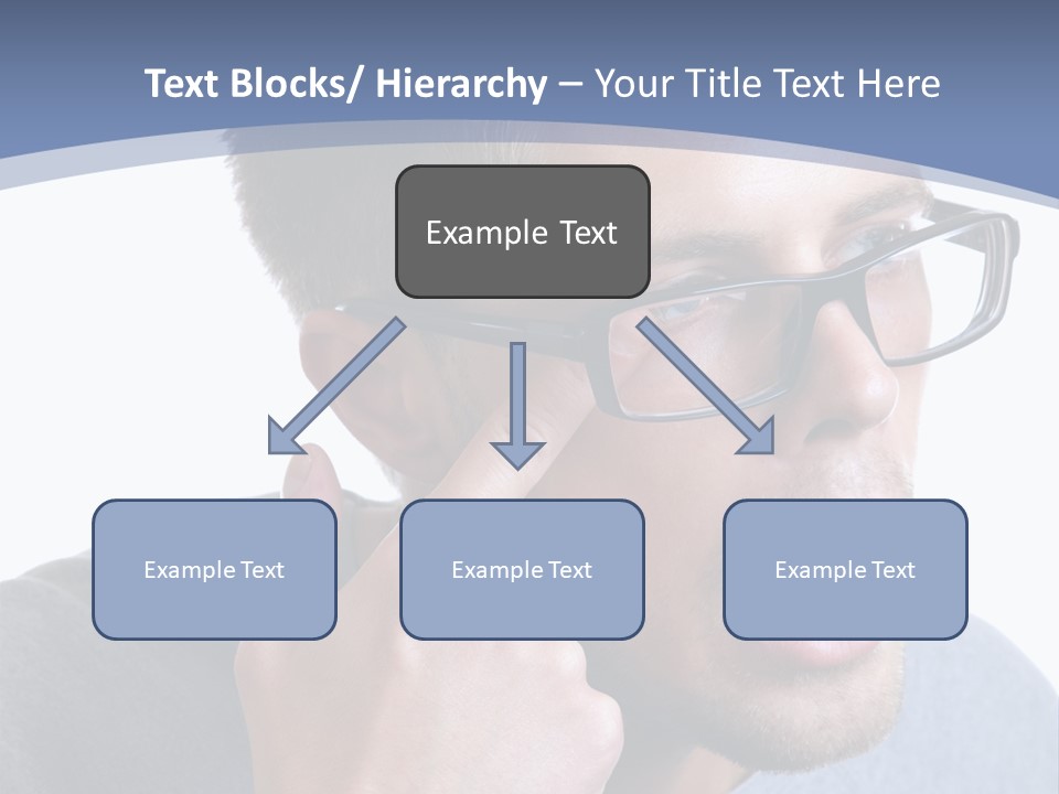 Head Casual Finger PowerPoint Template