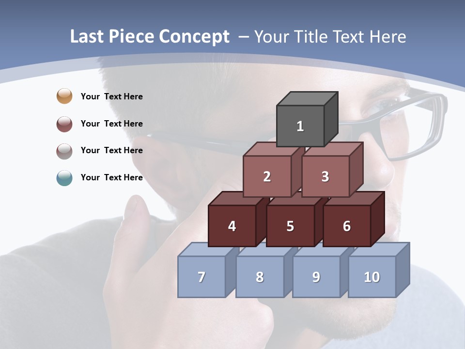 Head Casual Finger PowerPoint Template