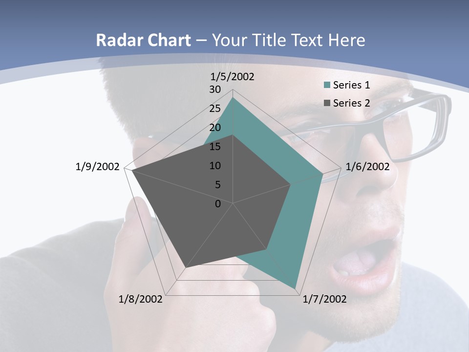 Head Casual Finger PowerPoint Template