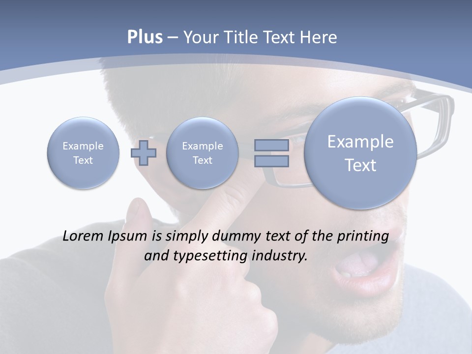 Head Casual Finger PowerPoint Template