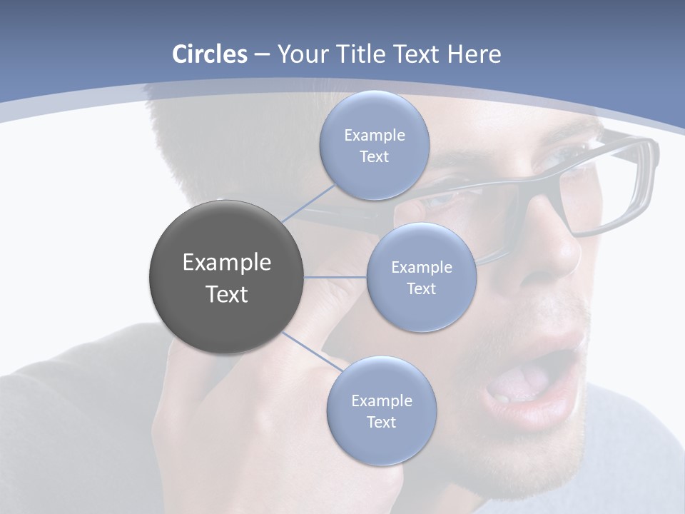 Head Casual Finger PowerPoint Template