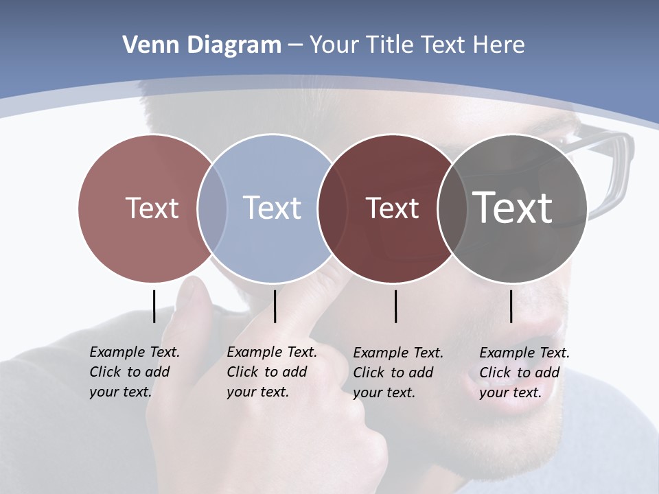 Head Casual Finger PowerPoint Template