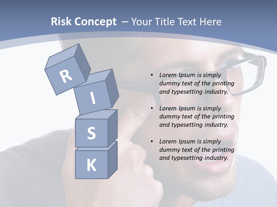 Head Casual Finger PowerPoint Template