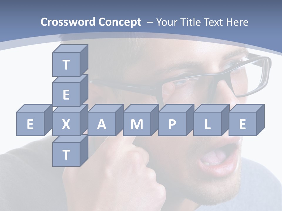 Head Casual Finger PowerPoint Template