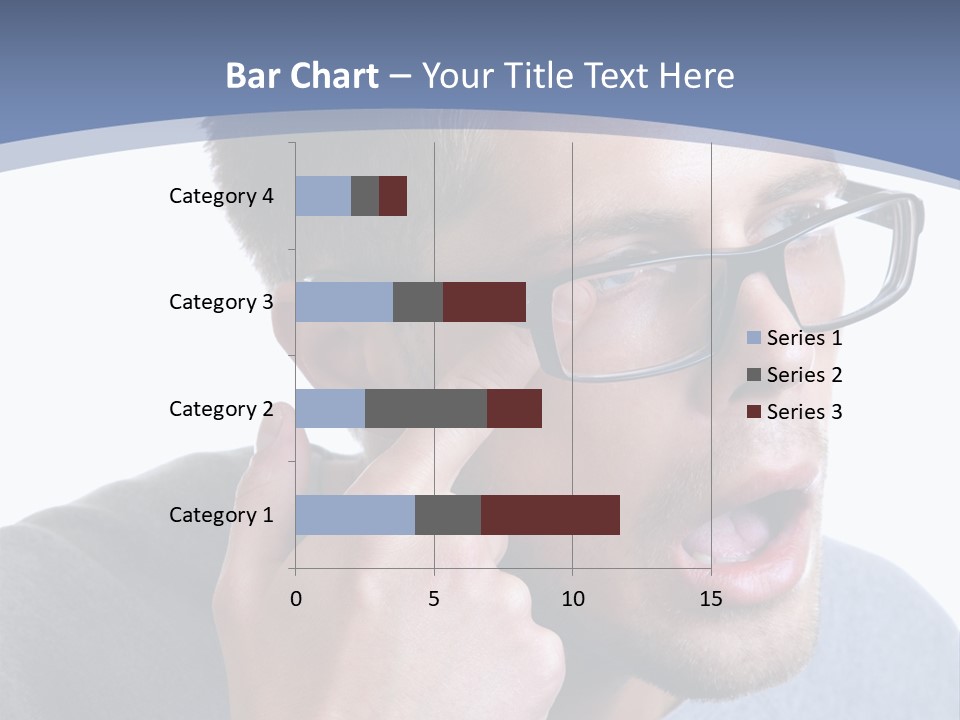 Head Casual Finger PowerPoint Template