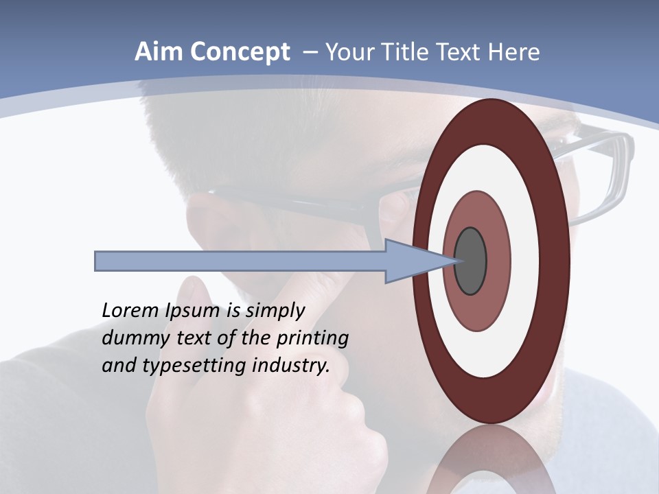 Head Casual Finger PowerPoint Template