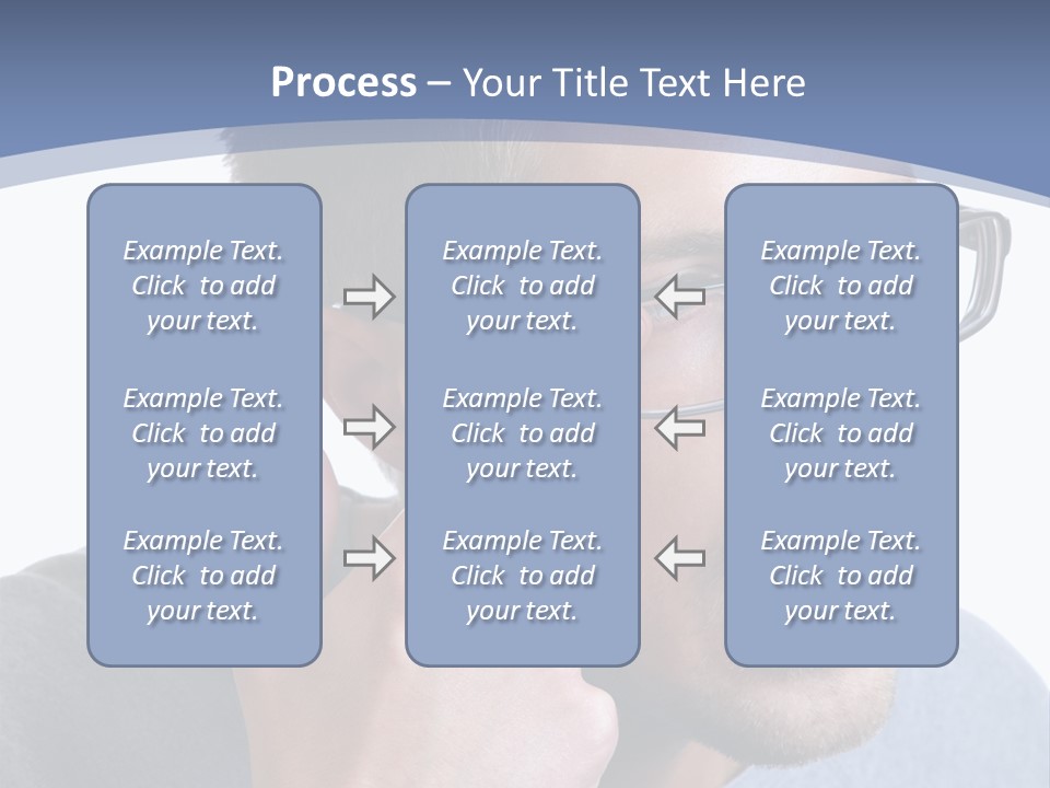 Head Casual Finger PowerPoint Template
