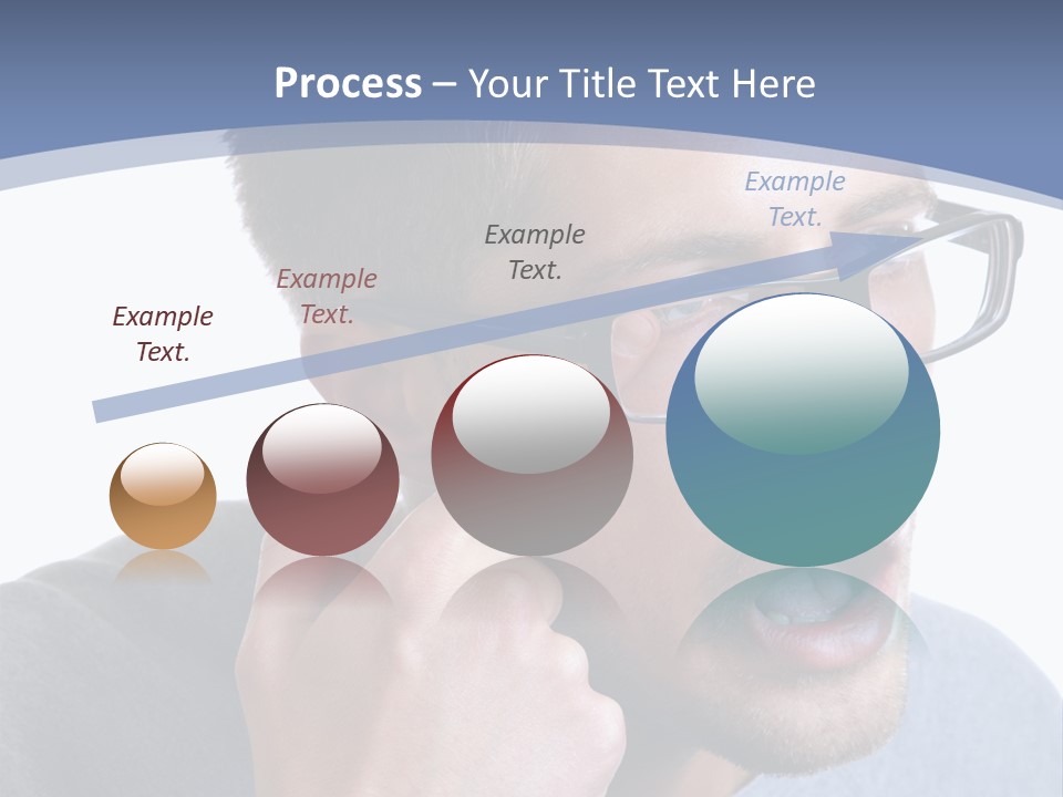 Head Casual Finger PowerPoint Template