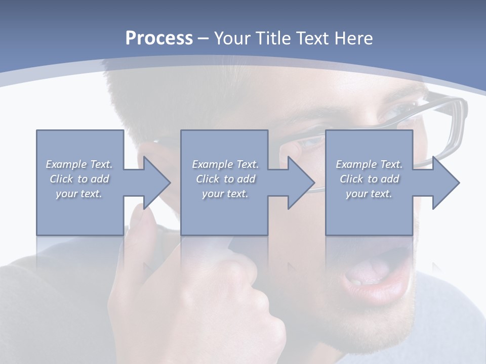 Head Casual Finger PowerPoint Template