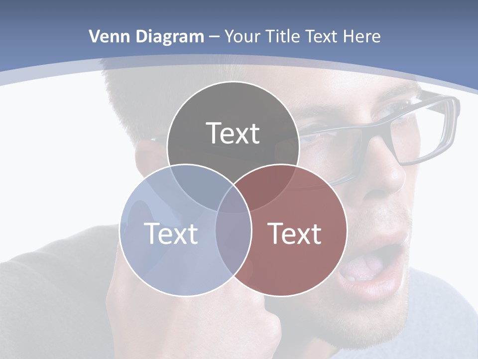 Head Casual Finger PowerPoint Template