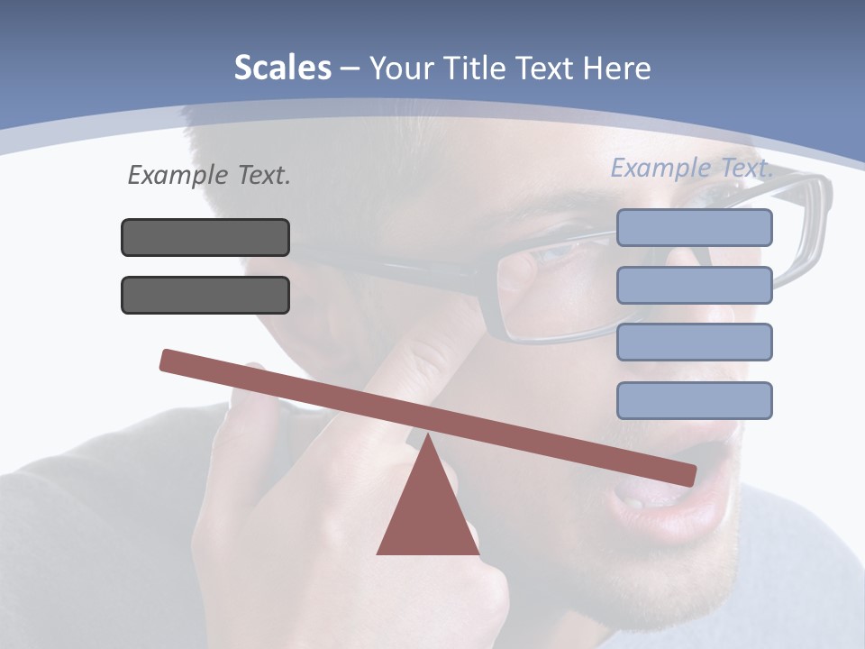 Head Casual Finger PowerPoint Template