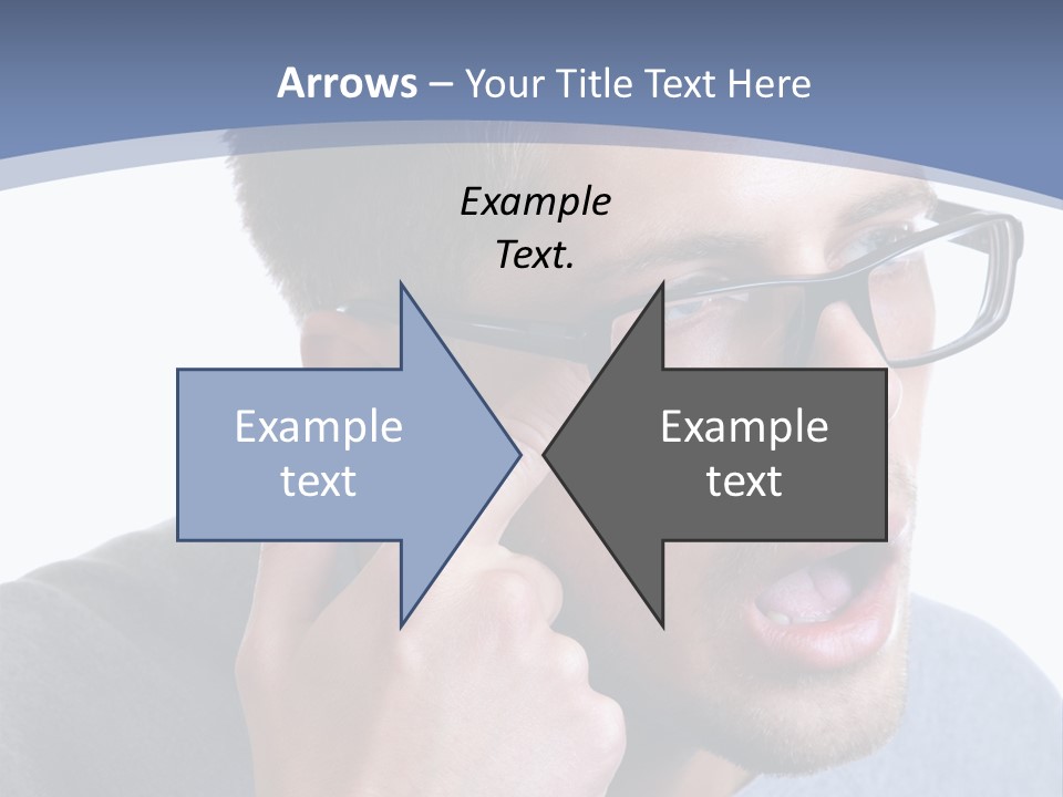 Head Casual Finger PowerPoint Template