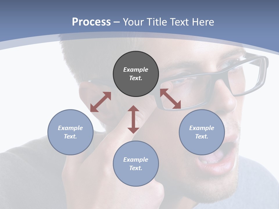 Head Casual Finger PowerPoint Template