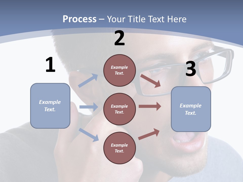 Head Casual Finger PowerPoint Template