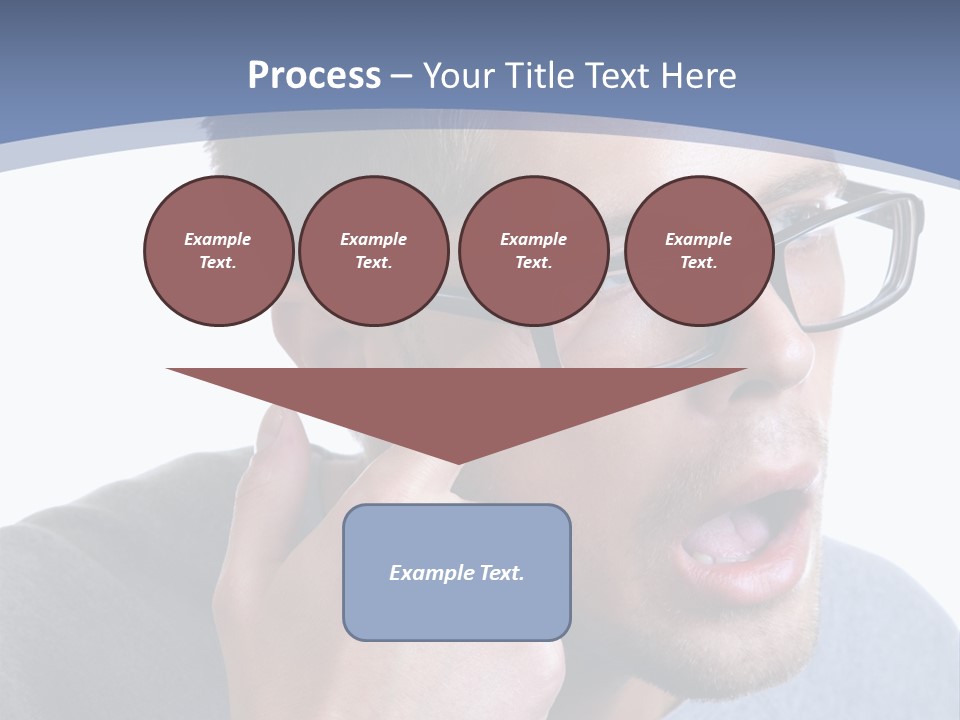 Head Casual Finger PowerPoint Template