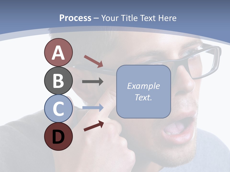 Head Casual Finger PowerPoint Template