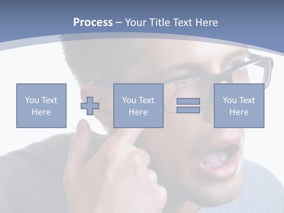Head Casual Finger PowerPoint Template