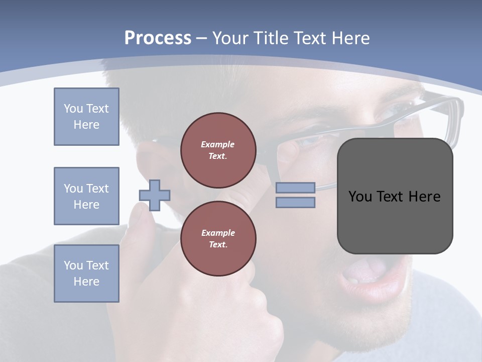 Head Casual Finger PowerPoint Template