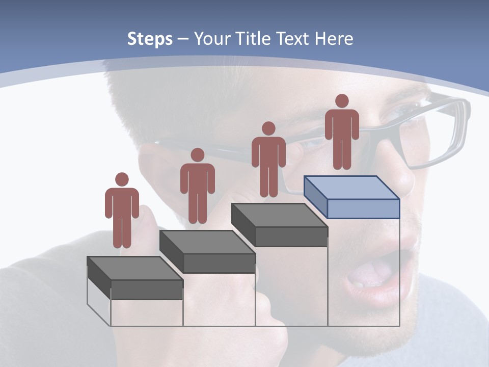 Head Casual Finger PowerPoint Template