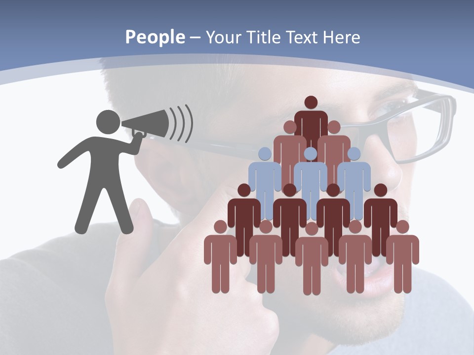 Head Casual Finger PowerPoint Template