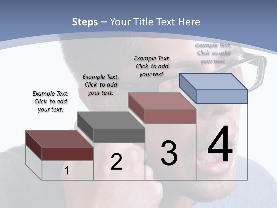 Head Casual Finger PowerPoint Template