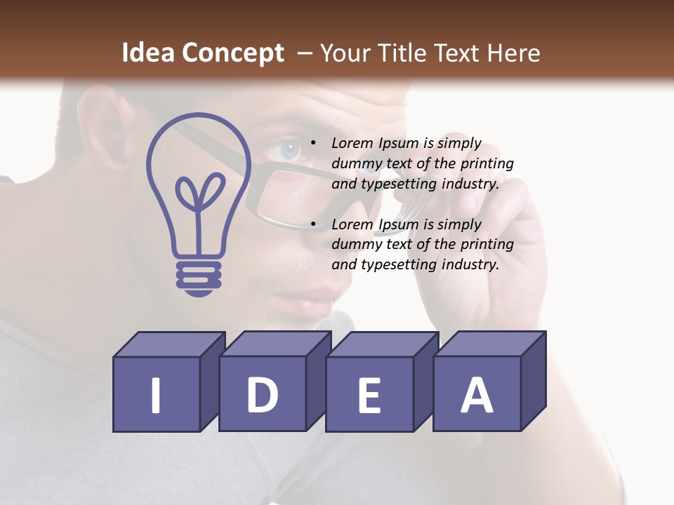 Lo Ing Ight People Hand PowerPoint Template