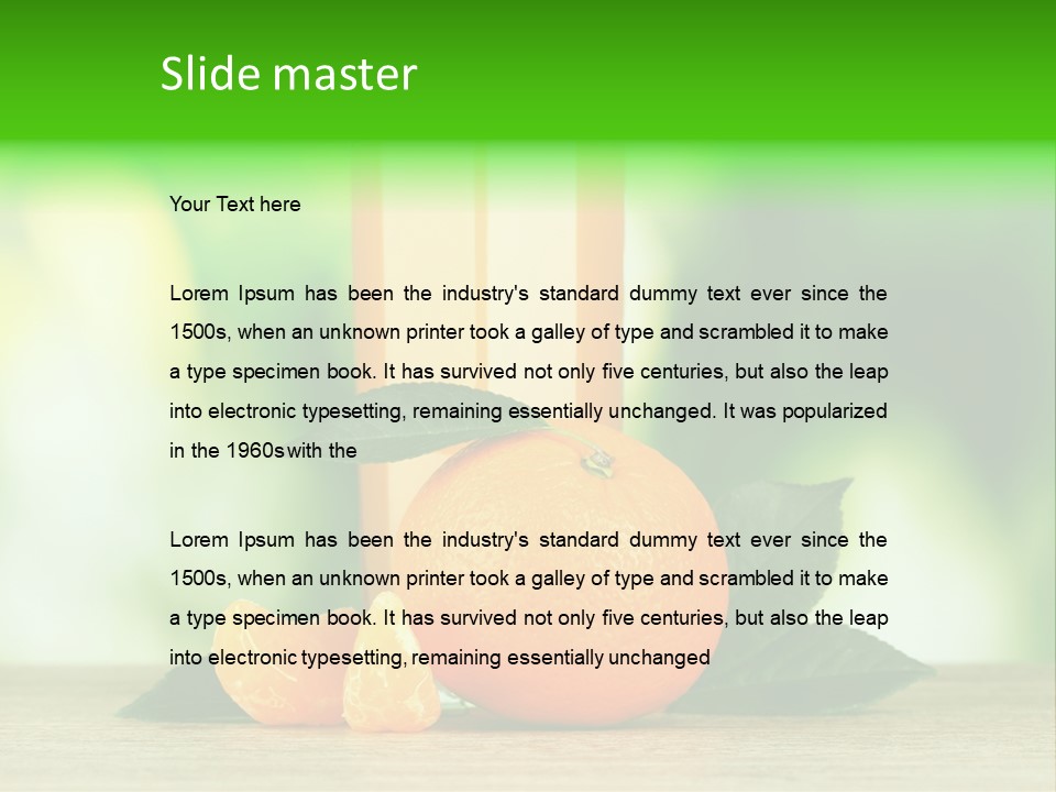Table Healthy Ripe PowerPoint Template