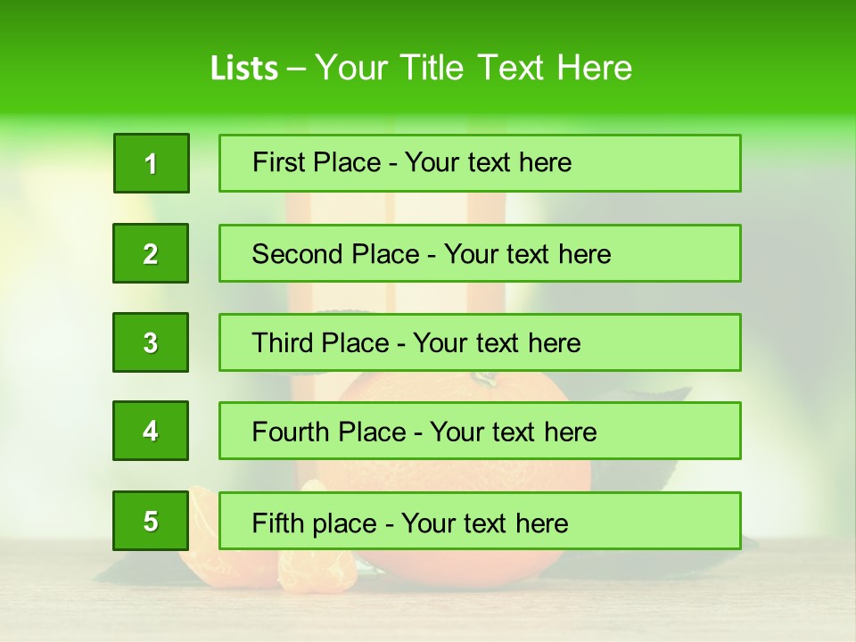 Table Healthy Ripe PowerPoint Template