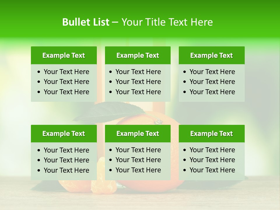 Table Healthy Ripe PowerPoint Template
