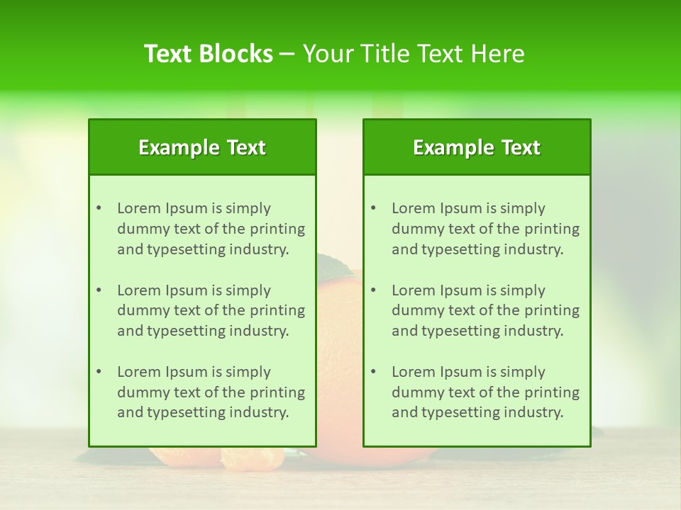 Table Healthy Ripe PowerPoint Template