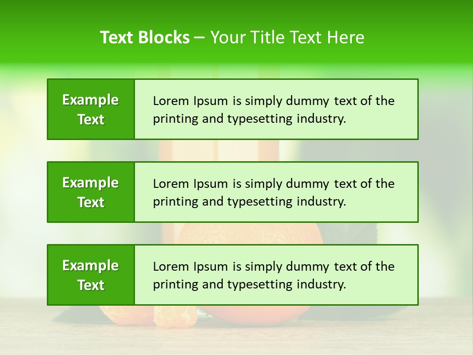 Table Healthy Ripe PowerPoint Template