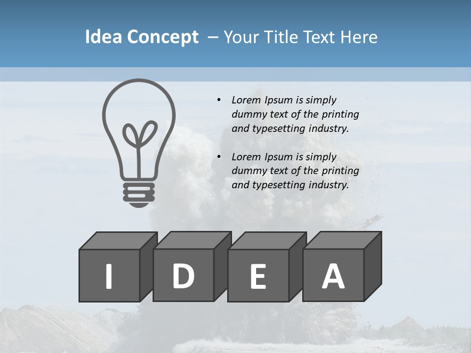 Green Energy Dust PowerPoint Template