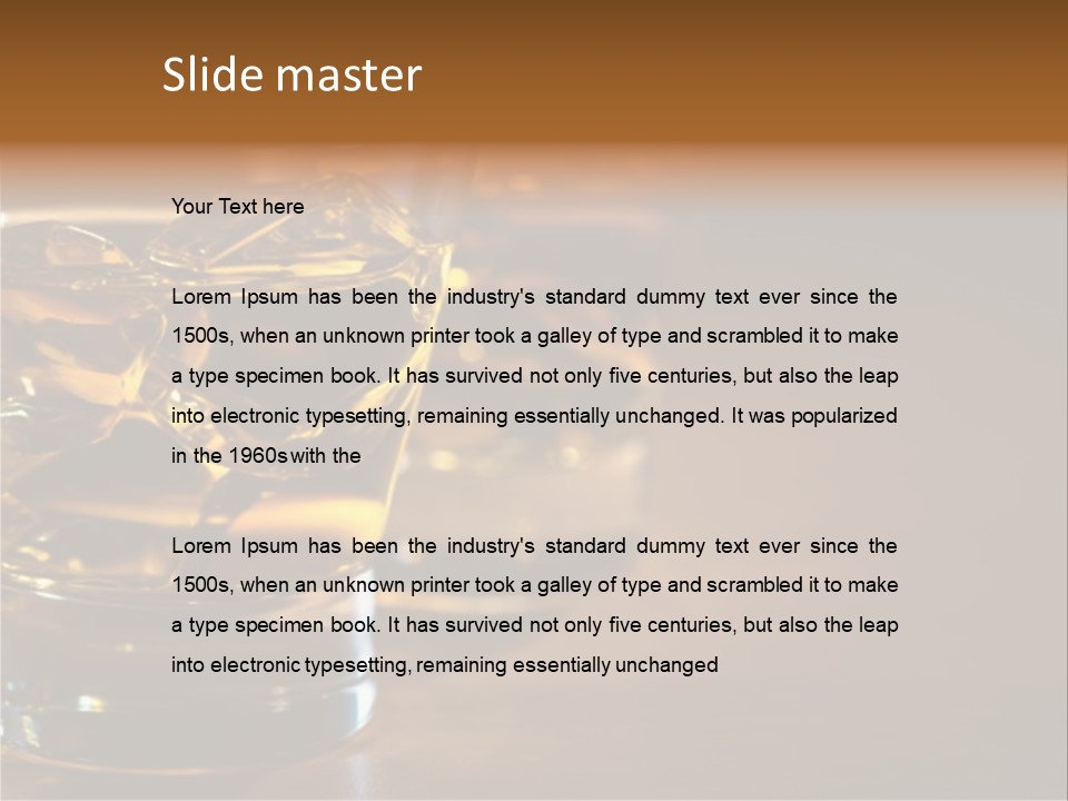 Isolated Mix Rum PowerPoint Template