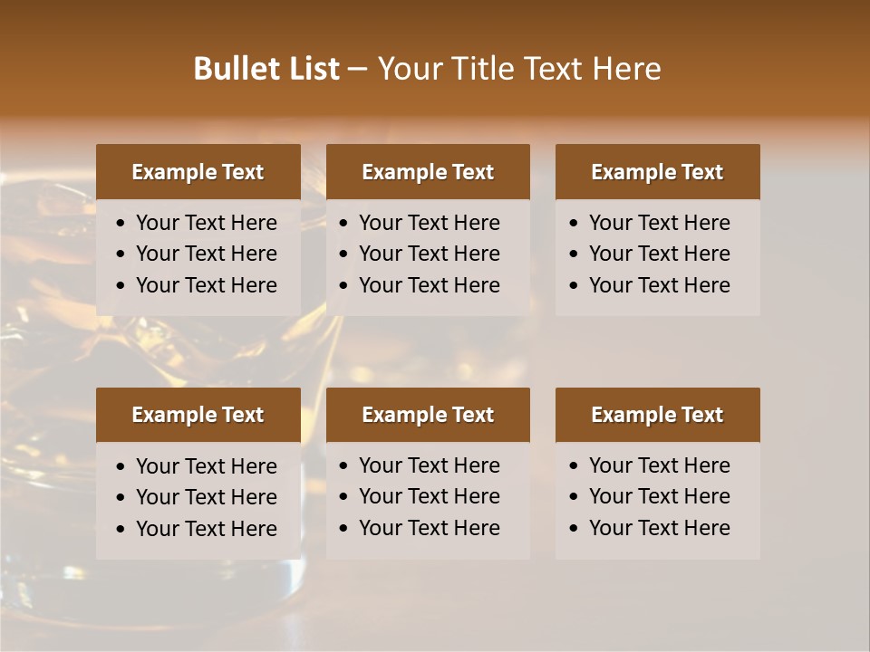 Isolated Mix Rum PowerPoint Template