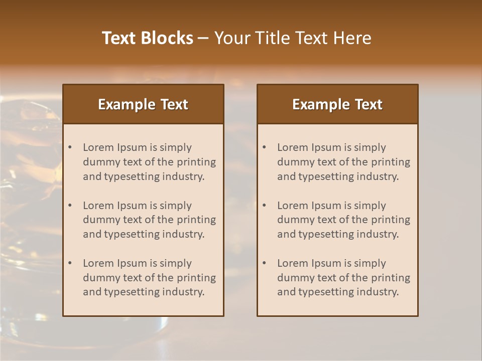 Isolated Mix Rum PowerPoint Template