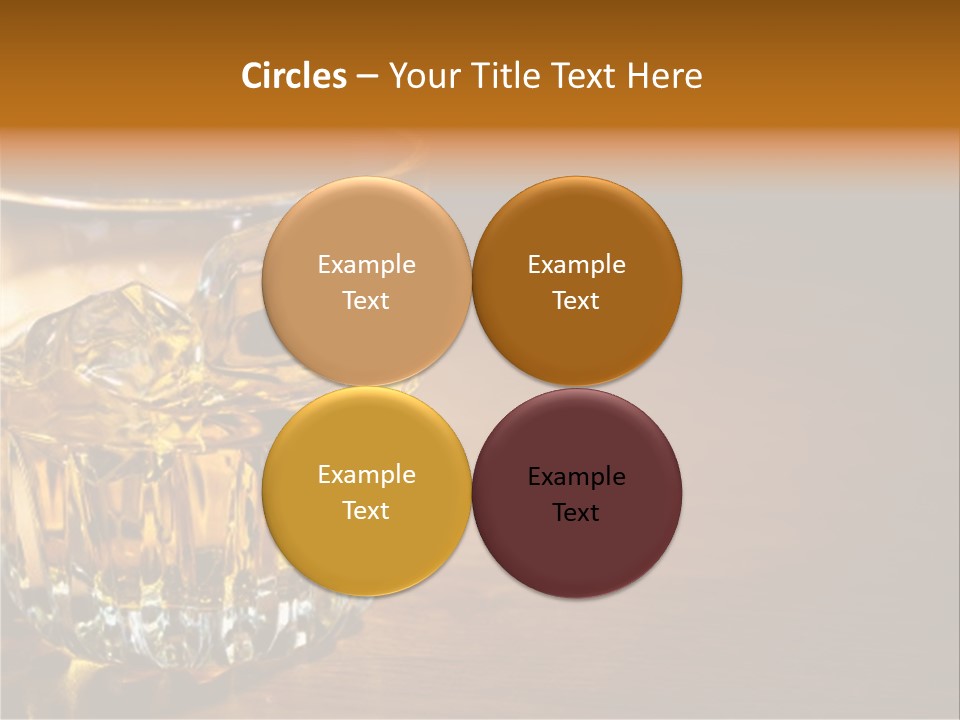 Refreshment Tumbler Wood PowerPoint Template