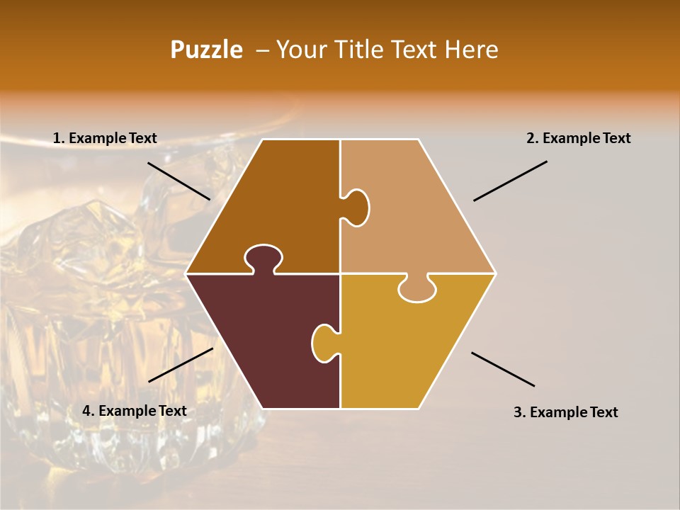 Refreshment Tumbler Wood PowerPoint Template