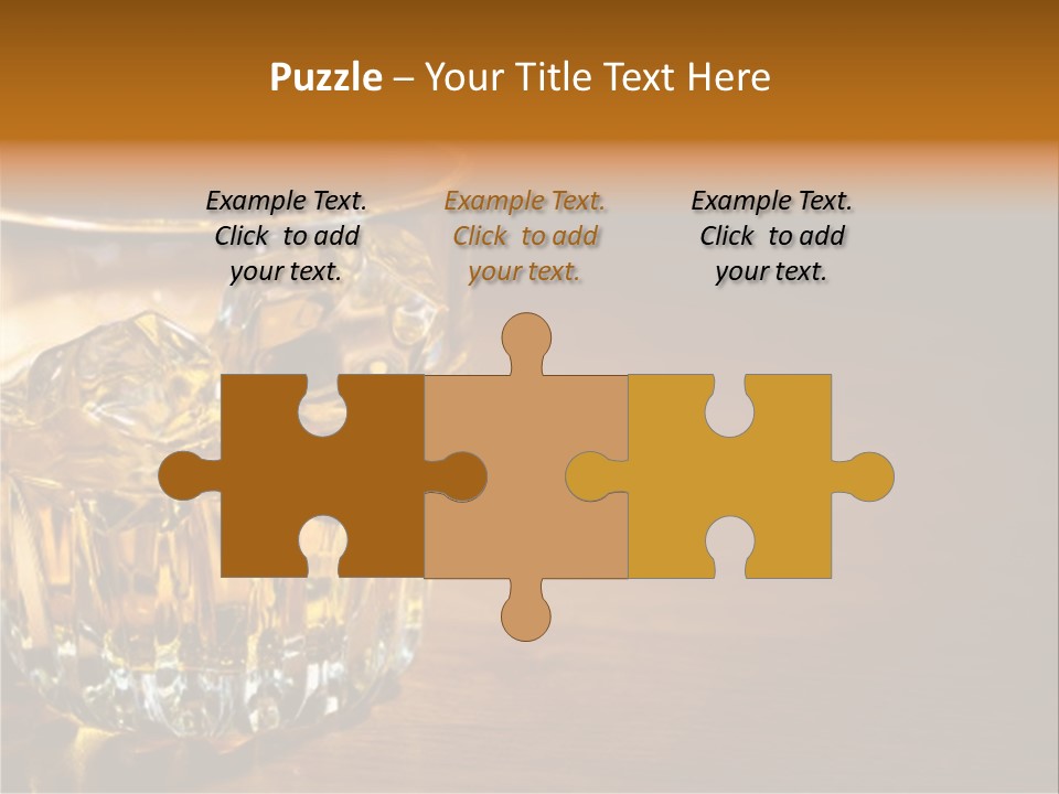 Refreshment Tumbler Wood PowerPoint Template