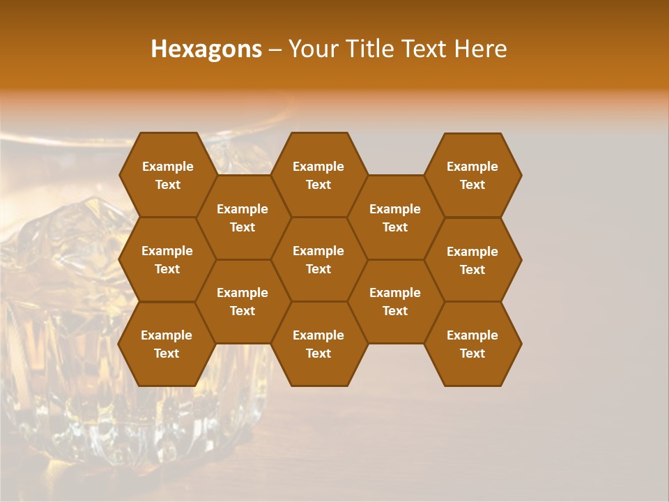 Refreshment Tumbler Wood PowerPoint Template