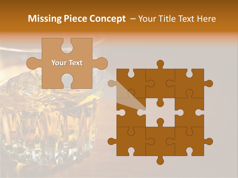 Refreshment Tumbler Wood PowerPoint Template