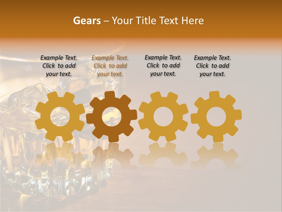 Refreshment Tumbler Wood PowerPoint Template