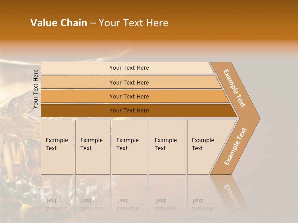 Refreshment Tumbler Wood PowerPoint Template