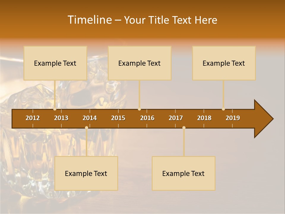 Refreshment Tumbler Wood PowerPoint Template