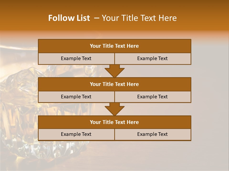 Refreshment Tumbler Wood PowerPoint Template