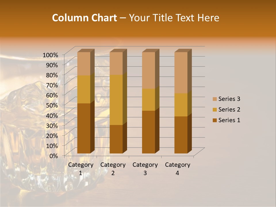 Refreshment Tumbler Wood PowerPoint Template