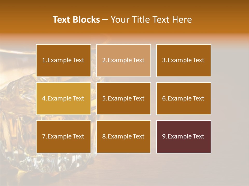 Refreshment Tumbler Wood PowerPoint Template